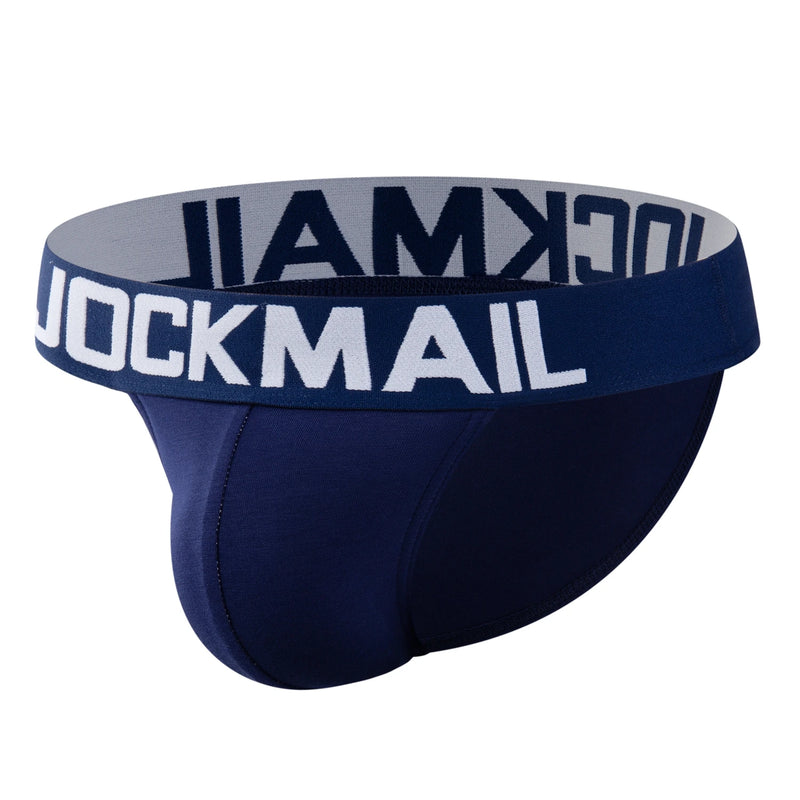 JOCKMAIL brand mens bikini underwear cotton classic basics sexy men briefs U Convex calzoncillos hombre cueca gay men Underpants