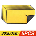 1/3/5/10PCS Car Wash Towels Cleaning Cloth Absorbent Dry Cloth General Purpose Microfiber Towel Thickened Yellow 30/40/60cm