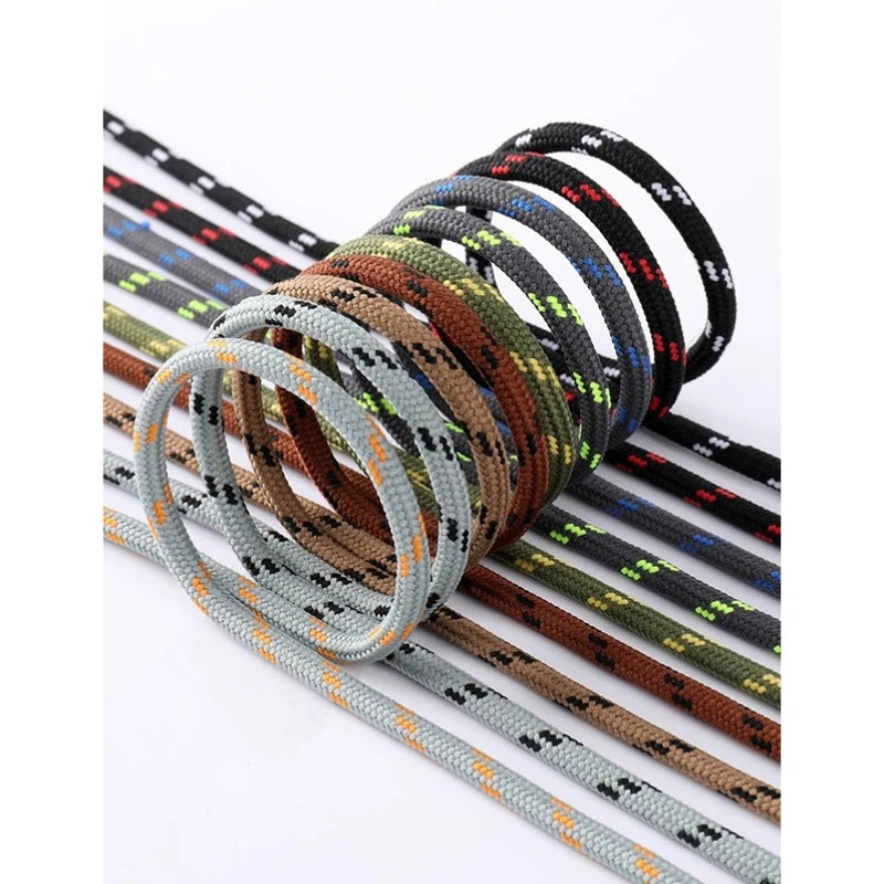 Durable Non Slip Round Shoestrings Outdoor Hiking Mountaineering Work Boot Walking Shoe Laces