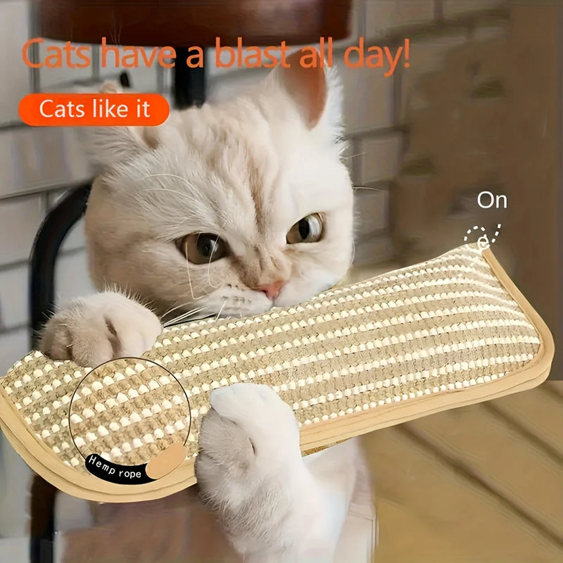 Cat Toy Game Pillow and Cat Scratching Pad for Solo Play and Intimate Interaction to Keep Your Feline Friend Happy and Soothing