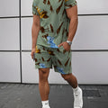 Men's Summer Set Flower T-shirts Clothing for Matching | SAMAG