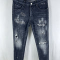 6060 Four Seasons New Men's Washed Ripped Patch Old | SAMAG
