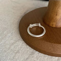 VENTFILLE 925 Sterling Silver Ring for Women Girl Gift Retro Open Trend Unique Design Geometric Asymmetric Jewelry Dropship