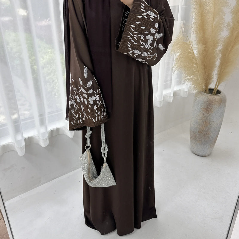 Turkey Emboridery Abaya for Women Dress Morocco Dubai Islam Vestidos Eid Muslim Arab Long Robe Ramadan Kaftan Abayas Jalabiya