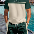 Summer Men's Letter Print Short-Sleeve T-Shirt Stylish | SAMAG