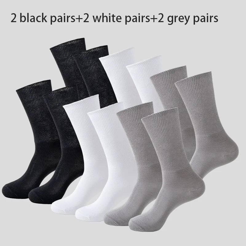 6Pairs Comfortable and Supportive Diabetic Socks for Men | SAMAG