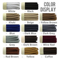1Pair Outdoor Strong Round Shoelaces Sneaker Shoe laces High Top Walking Hiking Boot Laces Shoes Strings Quality Bold Shoelace