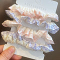 4pcs Pure Silk Small Scrunchie Set for women satin hair rubber bands girls elastic hair tie black hair rope Hair Accessories
