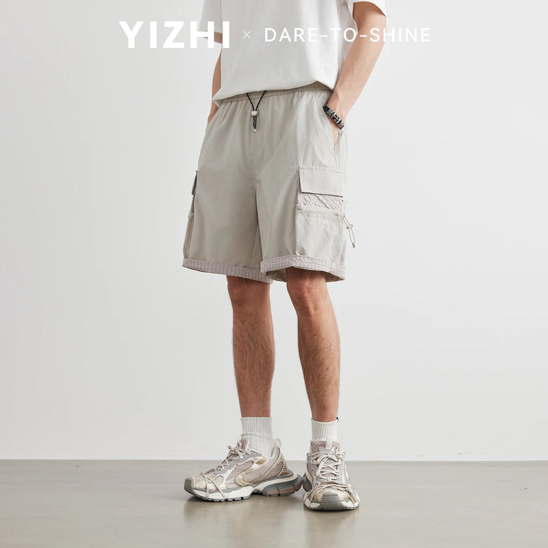 Summer Solid Cargo Shorts Men Quick Dry Lightweight | SAMAG