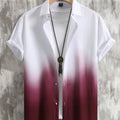 Men's Shirt Gradient Design Graphic 3D Print Summer | SAMAG