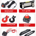 13500 Lbs Load Capacity Electric Winch -12V DC Power for Towing Truck Off Road, 2 in 1 Wireless Remote