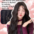 Synthetic Lace Frontal Wig Long Curly Hair Women Wig with Bangs Black  Lolita Cosplay Braided Wigs xiyue