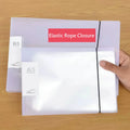 2-Ring Binder A4 Landscape Paper Organizer Document Binder A5 B5 Transparent Binder Sleeves 2-hole File Folder For Documents