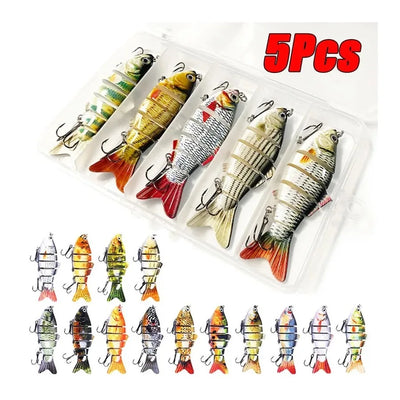 6 Segment Multi Jointed Fishing Lure Sinking 10cm 17.5g | SAMAG