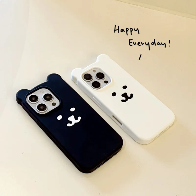 Bear For iPhone 16 15 14 13 12 11 Pro Max Case Soft Silicone Soft Case