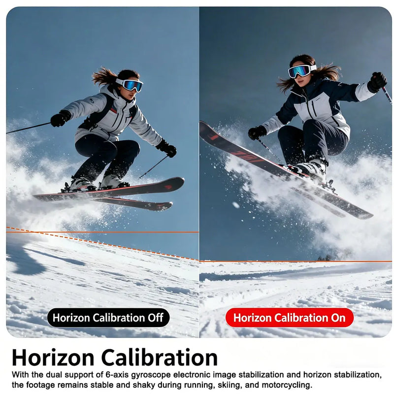 ANSVICAM 5K Dual Screen Action Camera 4K60fps 6-Axis Stabilization Bare Metal Waterproof Sport Camcorder Wifi Helmet Vlog Camera