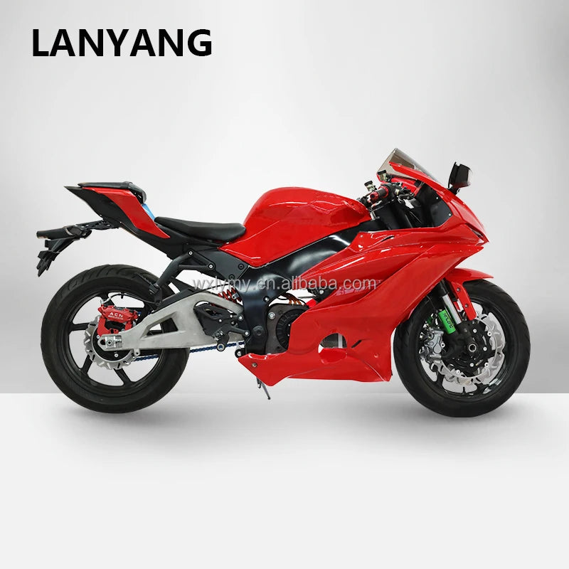 OEM LANYANG DK Racing Electric Motorcycle 180-200KM/H   Ebike 96v Lithium Battery 15000w Scooter   R6 CN/JIA
