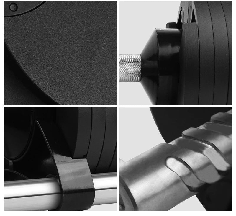 24 Kg Adjustable Weight Dumbbell Workouts Set with Steel | SAMAG