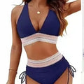 Women's Shoulder High Waist Split Bikini Swimwear | SAMAG