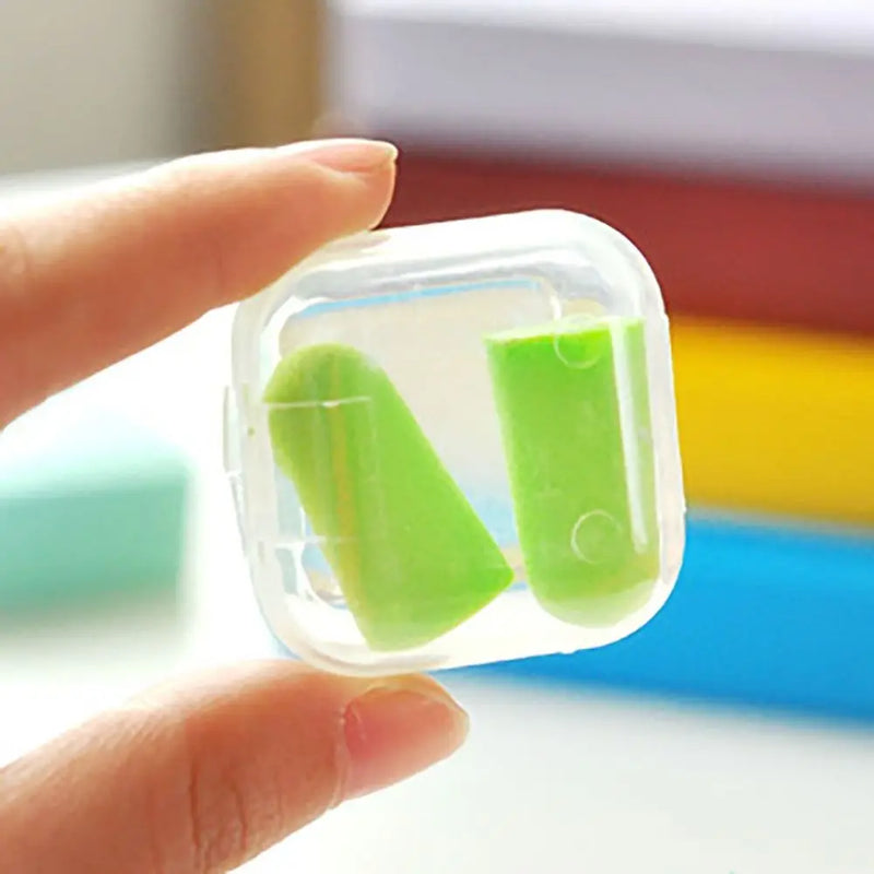 1Pair Noise Reduction Anti-noise Earplugs with Box Soundproof Waterproof Ear Plugs Sound Insulation Foam Sleeping Earplugs