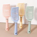 Curling brush - ergonomic handle, hollow design, durable rubber bristles, suitable for all types of hair