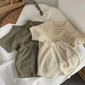 Summer 1 - 6Y Childrens Set Waffle - patterned T - shirt - View 2 | SAMAG