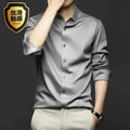 S-6XL Men's Long Sleeve Shirt Luxury Wrinkle Resistant | SAMAG