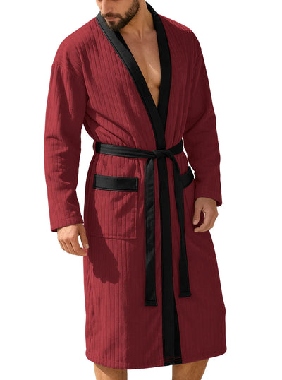 Men's Long Patterned Soft Plain-Colored Belt | SAMAG