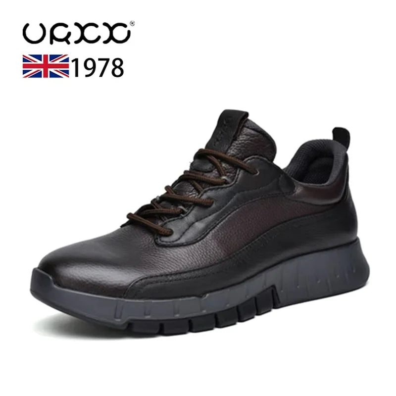 Men's Shoes Autumn New Soft Sole Lightweight Outdoor Casual Sports Shoes Genuine Leather Durable Mountaineering Shoes 운동화