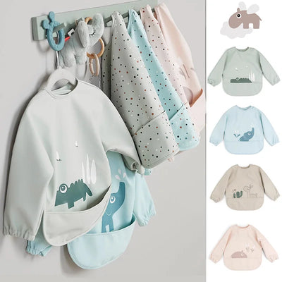 Cute Baby Bibs Waterproof Oil Proof Apron New Double | SAMAG