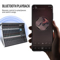 12-Channel Professional Audio Mixing Sound Board Console  Features 99-Bit DSP USB MP3 for PC Recording XLR Mic Jack