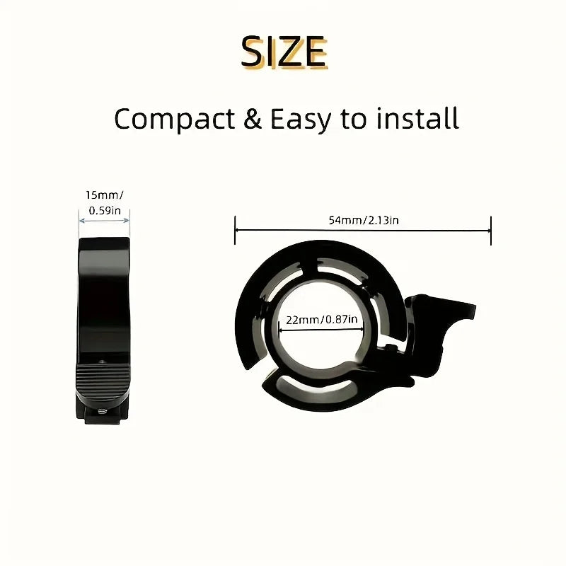 Bicycle Bell MTB Horn Alloy Bike Ring Sound Beep Timbre - View 5 | SAMAG