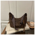 Women Fashion Leopard Print Crossbody Bag Large Capacity Hobo Shoulder Bag for Daily Commute Casual Outfit Armpit Bag
