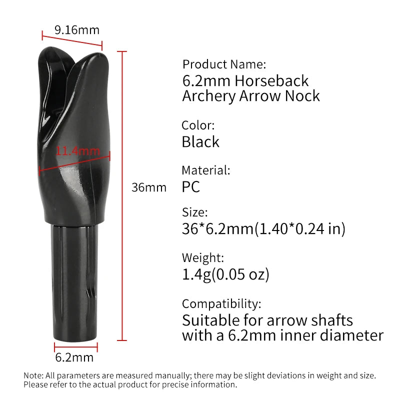 Archery Arrow Nocks for 6.2mm ID Shafts Sturdy Durable | SAMAG