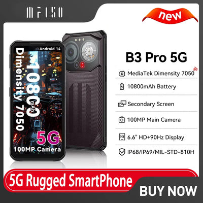 IIIF150 B3 Pro 5G Rugged SmartPhone Android 14 10800mAh | SAMAG