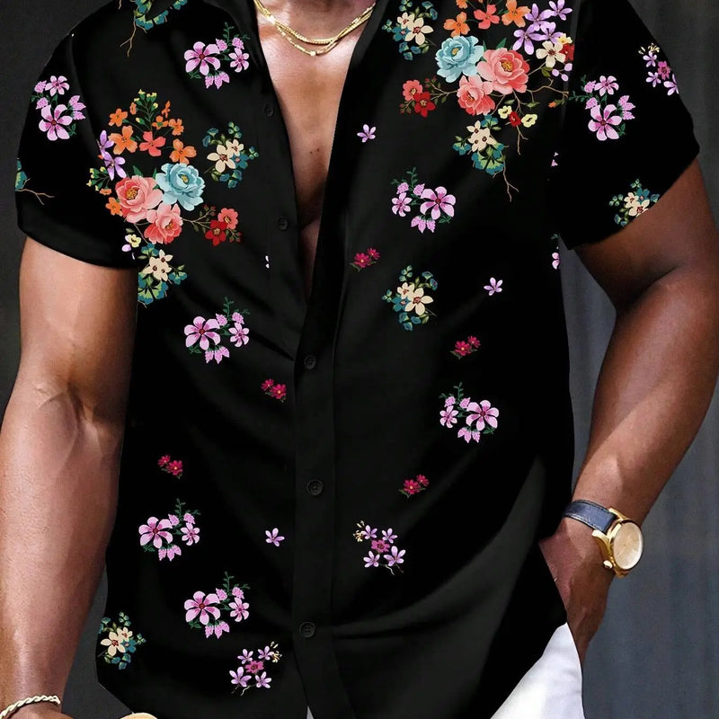 Men'S Floral Printed Casual Shirt Daily Wear 3D Printing | SAMAG