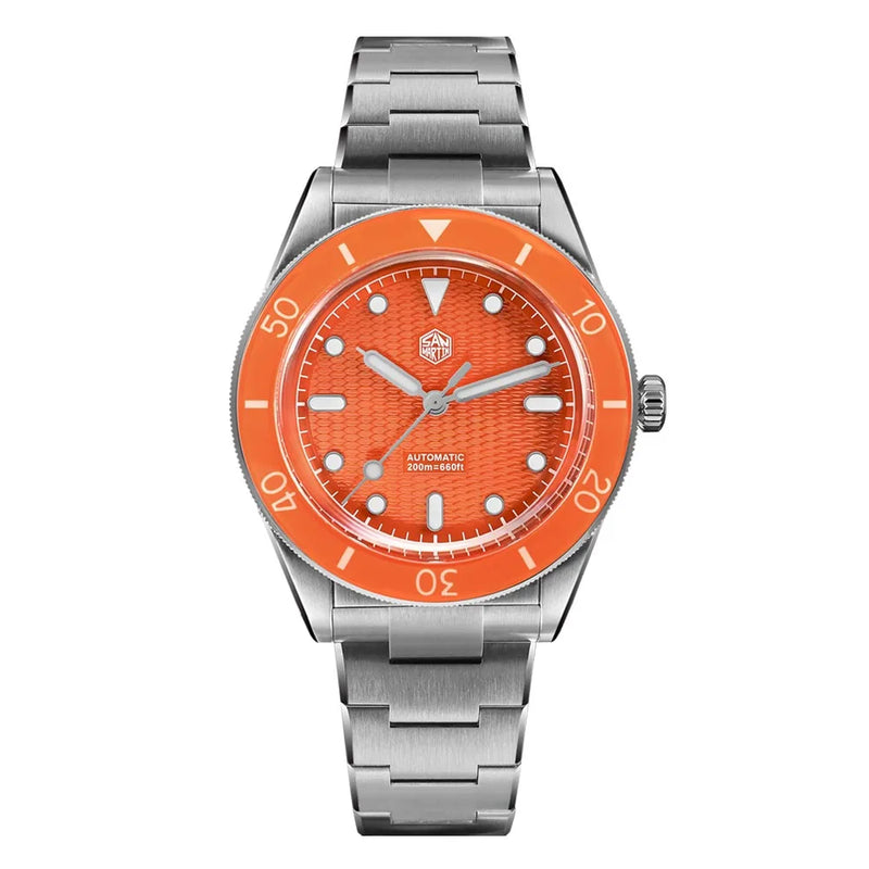 San Martin Official 39mm Guilloche MOP Dial Miyota 90S5 Sport Watch Automatic Mechanical Sapphire Bezel - Visuel 13 | SAMAG