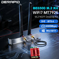 WiFi 7 BE6500 MT7925 Bluetooth 5.4 M.2 NGFF Desktop Network Card BT5.4 802.11be Wireless Adapter for PC Win10/11 | SAMAG