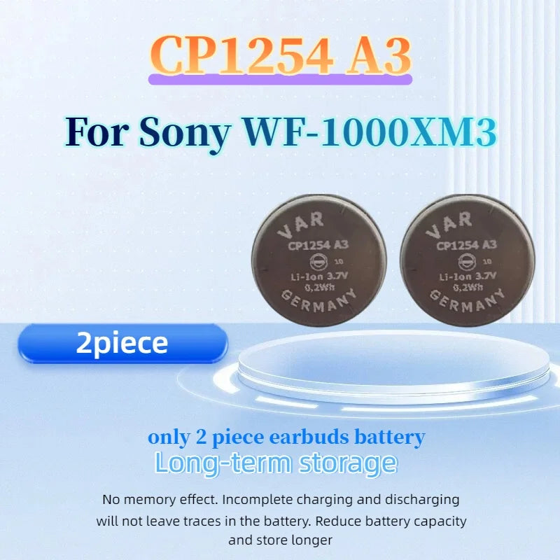 1-2pcs /lot New CP1254 A3 Battery For Sony WF-1000XM3 XM3 WF-SP900 WF-SP700N TWS Earbuds 3.7V 54mAh Z55 Z55H Batteria +tools