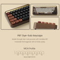 Akko MU01 Mountain Seclusion Wooden Mechanical Keyboard RGB Hot-swappable BT 5.0/2.4G Wireless & Type-C Wired Gaming Keyboard