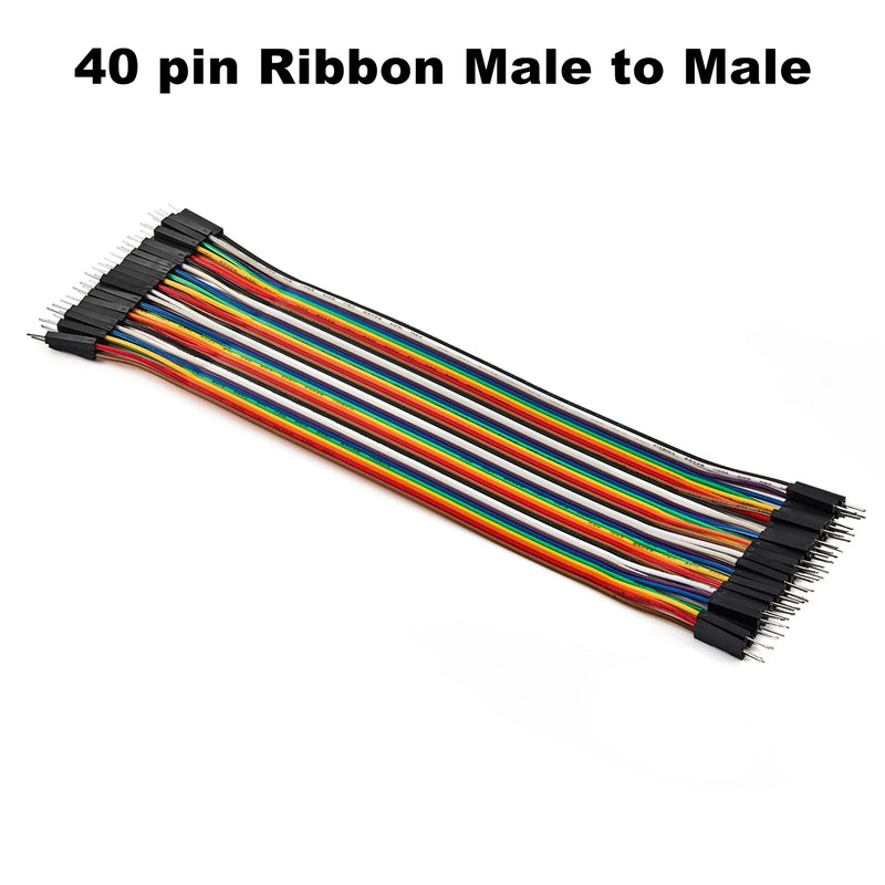 40-120Pcs 10cm 20cm 30cm Dupont Cable Line Jumper Wire Kit Male Female 24AWG Copper Long Ribbon Connector Set for DIY Breadboard