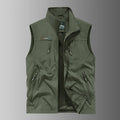 New autumn-winter fashion hooded jacket,men's outdoor stand-up collar functional multi-pocket waterproof and quick-drying jacket