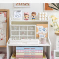 INS Desktop Storage Box 2 Layers Home Bedroom Dresser Skin Care Products Lipstick Shelf Study Stationery Books Sundry Organizer