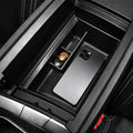 Stowing Tidying for Ford Territory 2019 - 2025 LHD Armrest Box Storage ABS Tray Hodler Container Organizer Interior Accessories