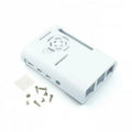 for Raspberry Pi 4B ABS injection molded case with a black and white heat dissipation fan