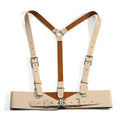 Underbust Corset Top with Strap Punk Harness Belt Leather Suspender for Women - Visuel 7 | SAMAG