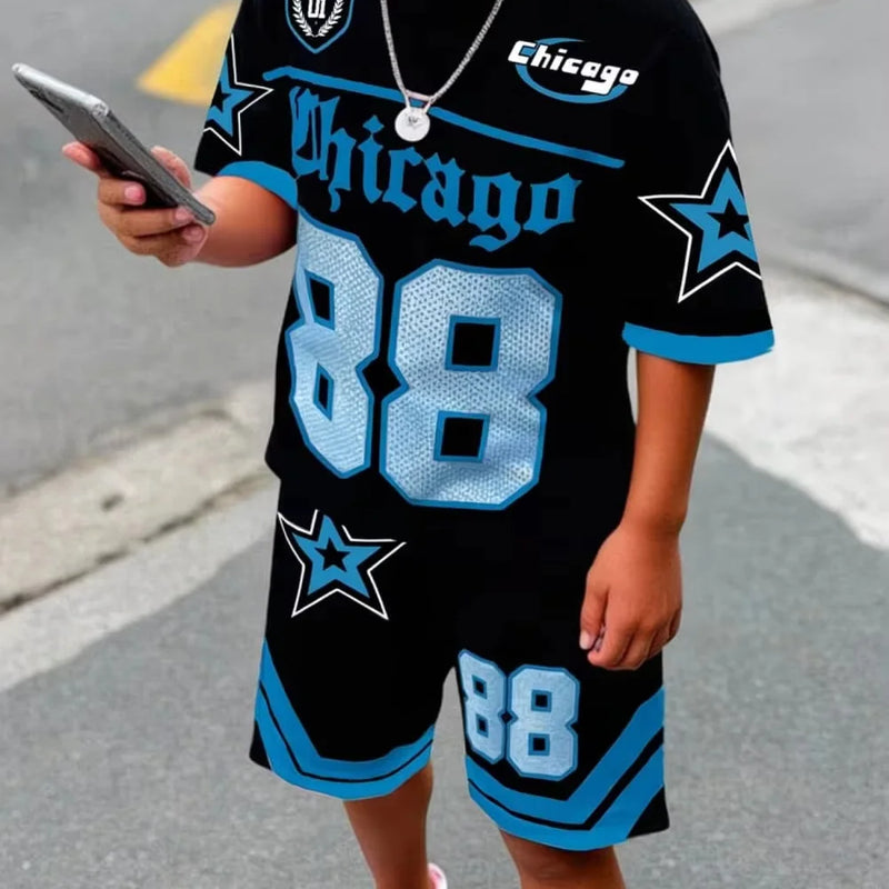 Kids Clothes Boys Soccer Outfit - Black & Yellow Football - View 15 | SAMAG
