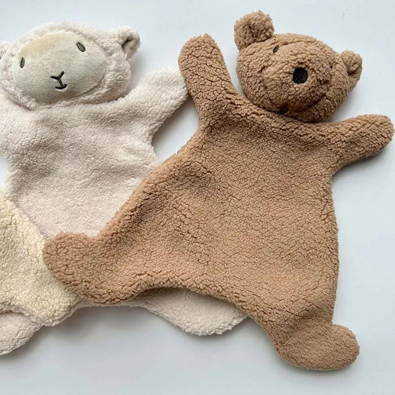 Baby Soothing Doll for Newborn Accessories Photography Props Cute Bear Lamb Baby Sleeping Doll Baby Care Soft Plush Dolls