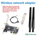 M.2 To PCI Express Wireless Adapter Converter with 6DBi 2x Antenna NGFF M.2 WiFi Bluetooth Card For AX210 - Visuel 2 | SAMAG