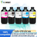 Winnerjet LUS-170 Special Ink Bottle With One Time Use Chip With UV Ink for Mimaki UCJV300-75 UCJV300-107 UCJV300-130